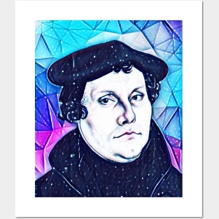 Martin Luther Snowy Portrait | Martin Luther Artwork 13 Posters and Art